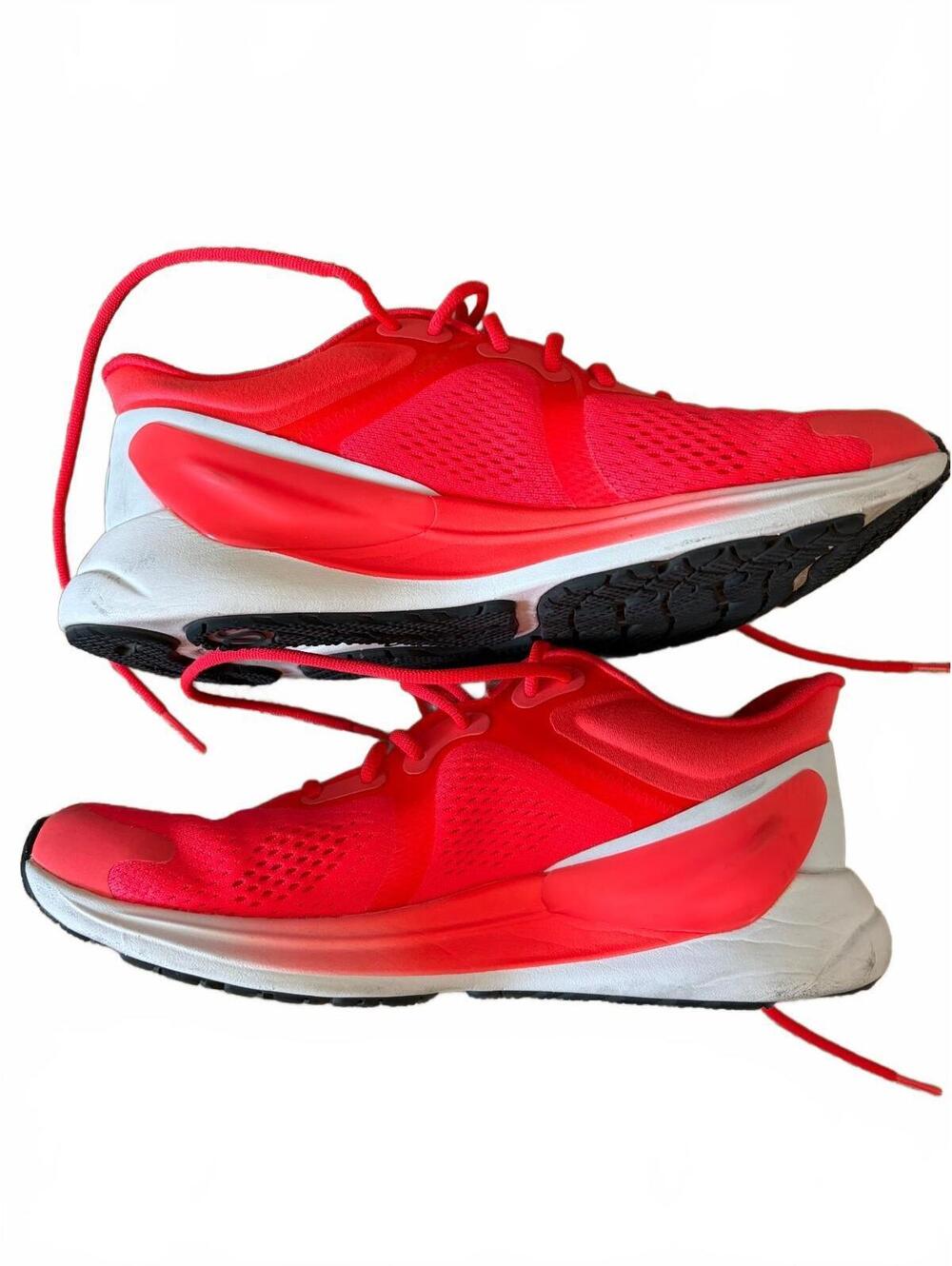 Lululemon Red Athletic Running Shoes View 3